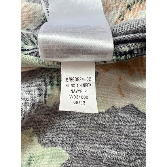 Old Navy Floral Fit and Flare Midi Dress Size Medium Sleeveless Linen Blend NEW - Picture 12 of 13